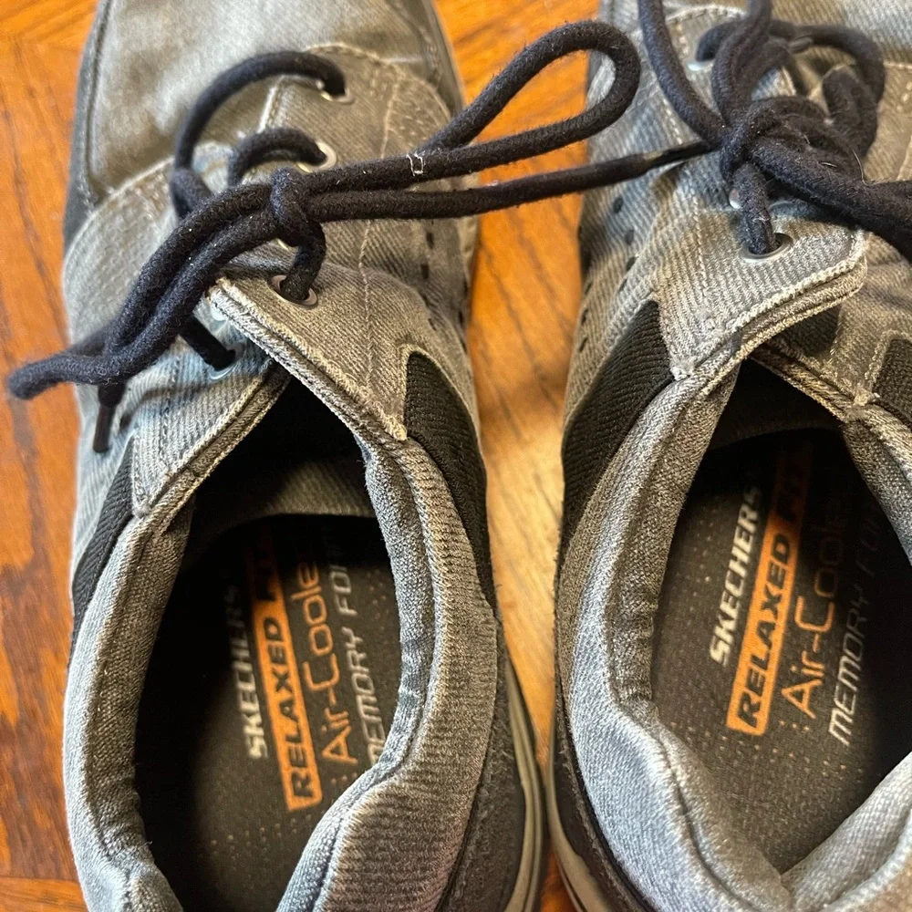 Skecher Shoes Relaxed Fit Memory Foam Gray Fashion Sneakers Fabric 65765 SZ 8.5 - Picture 7 of 7